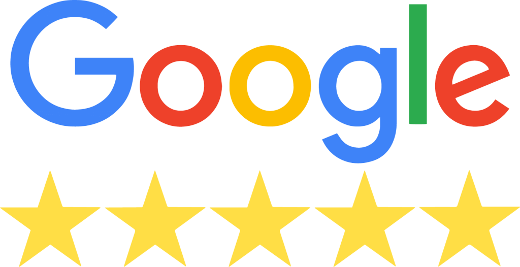 Google 5-star rating graphic representing Mera Marketing’s top-rated SEO and web services in Calgary