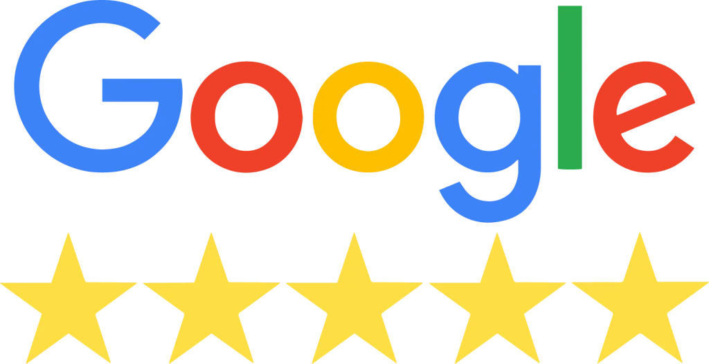 Google 5-star rating graphic representing Mera Marketing’s top-rated SEO and web services in Calgary